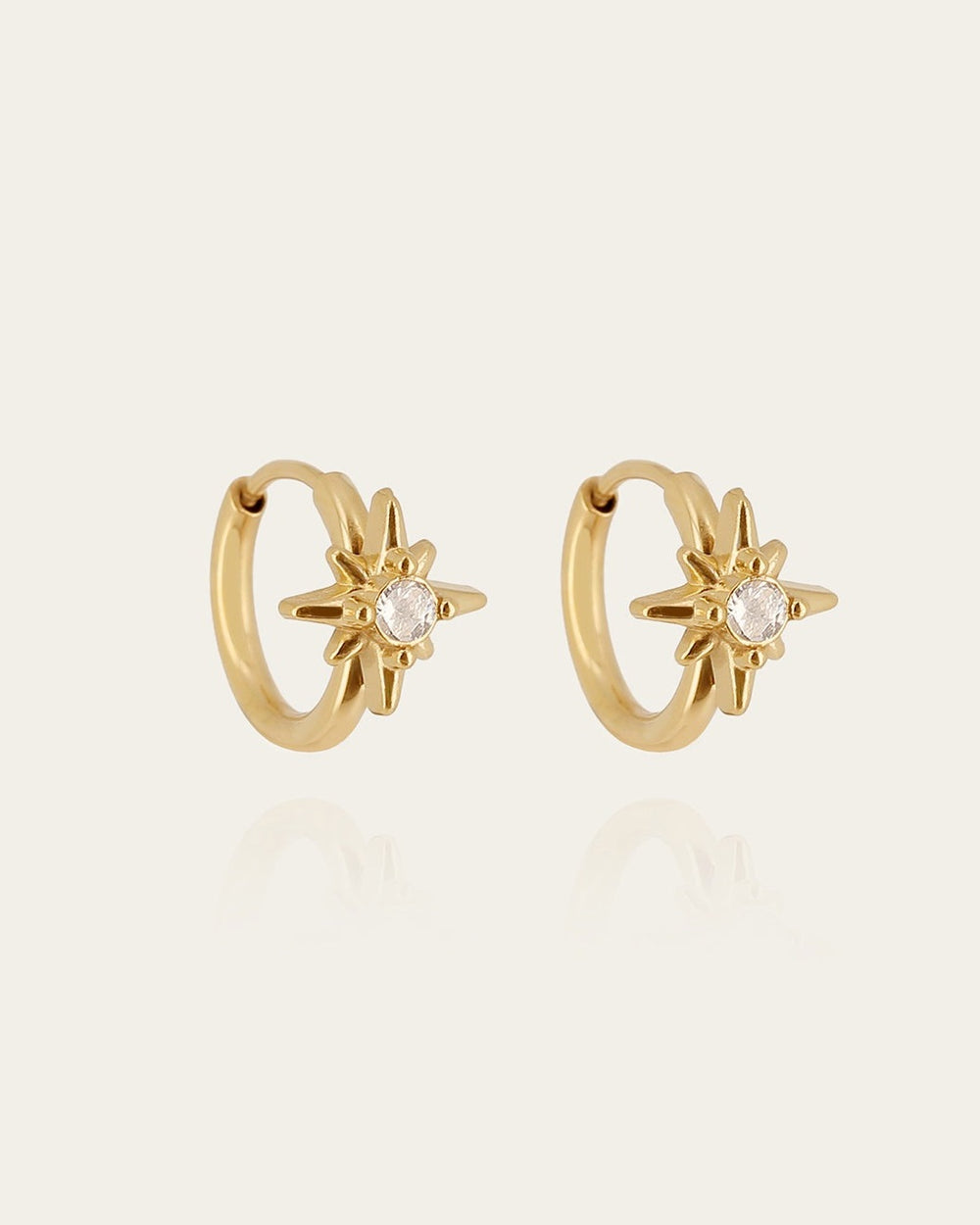 Boucles d'oreilles Albero (Acier doré)