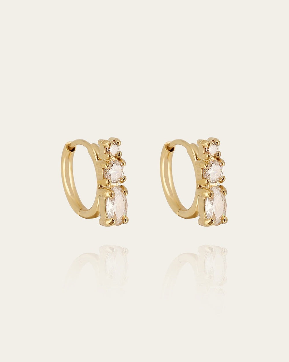 Boucles d'oreilles Tivoli (Acier doré)