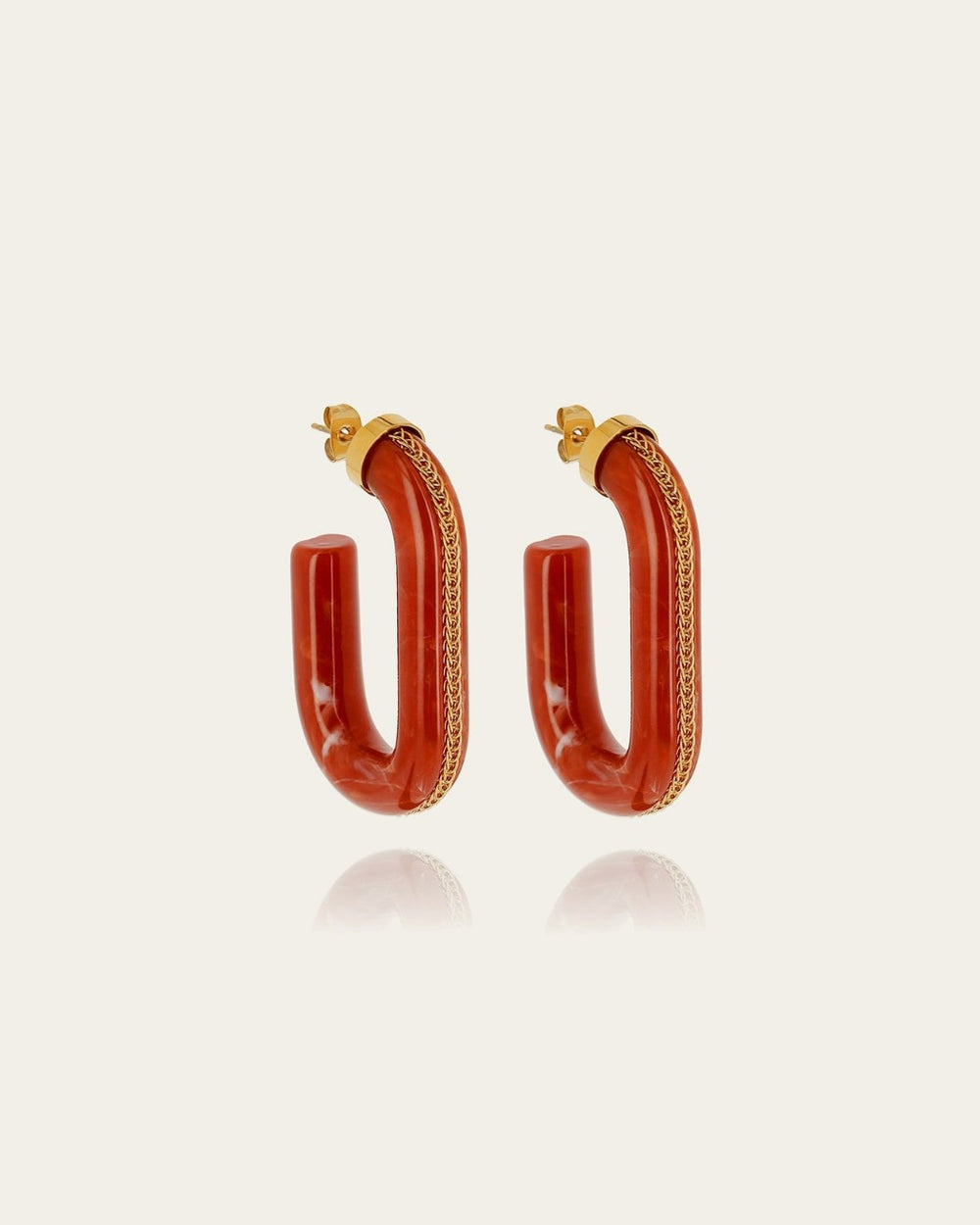 Mist Earrings (Gold Steel)