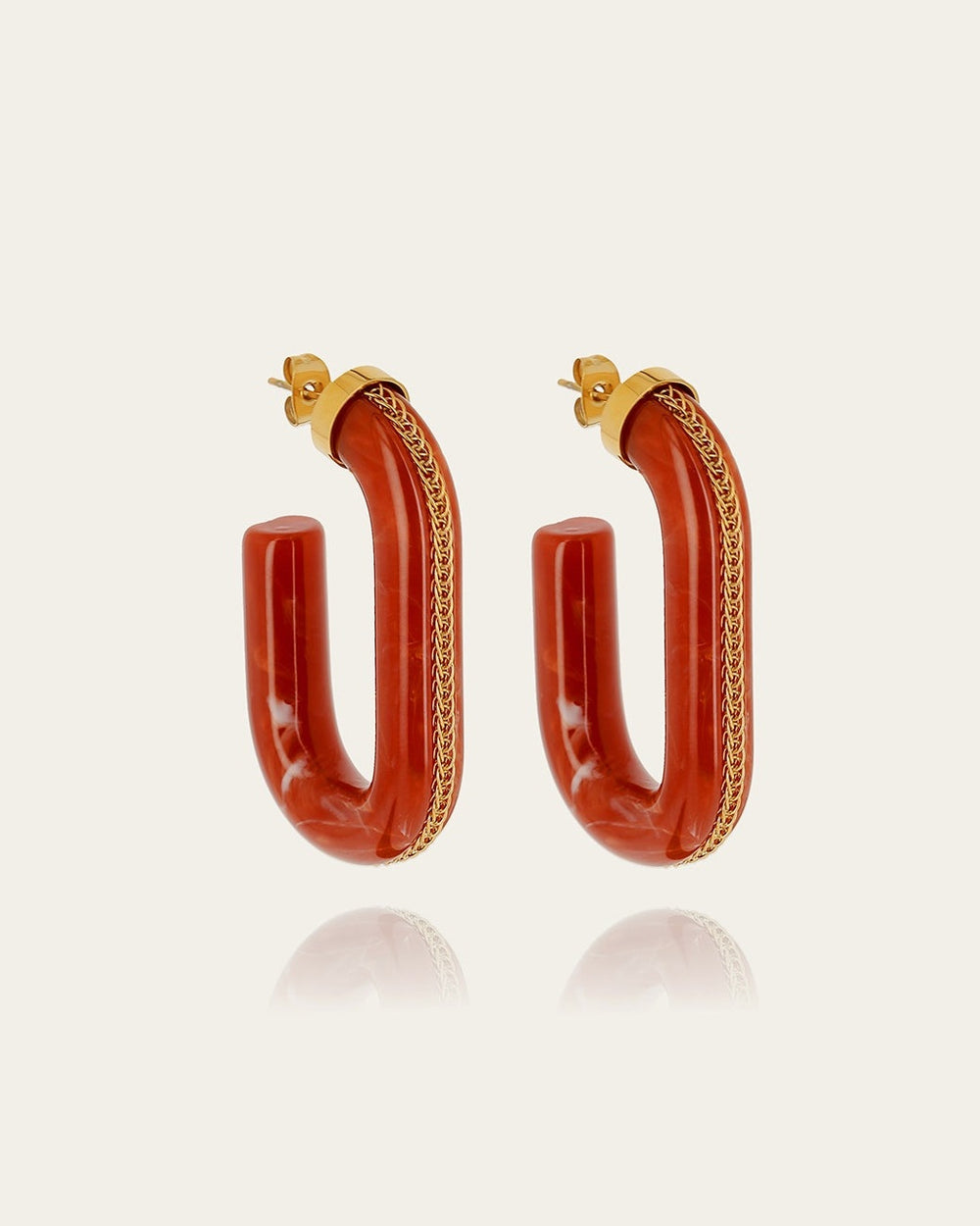 Mist Earrings (Gold Steel)