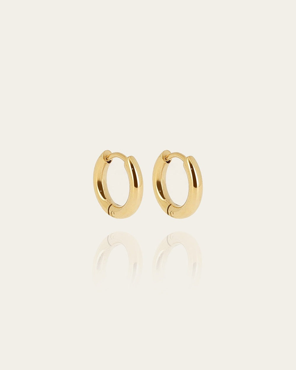 Boucles d'oreilles Martine (Acier doré)