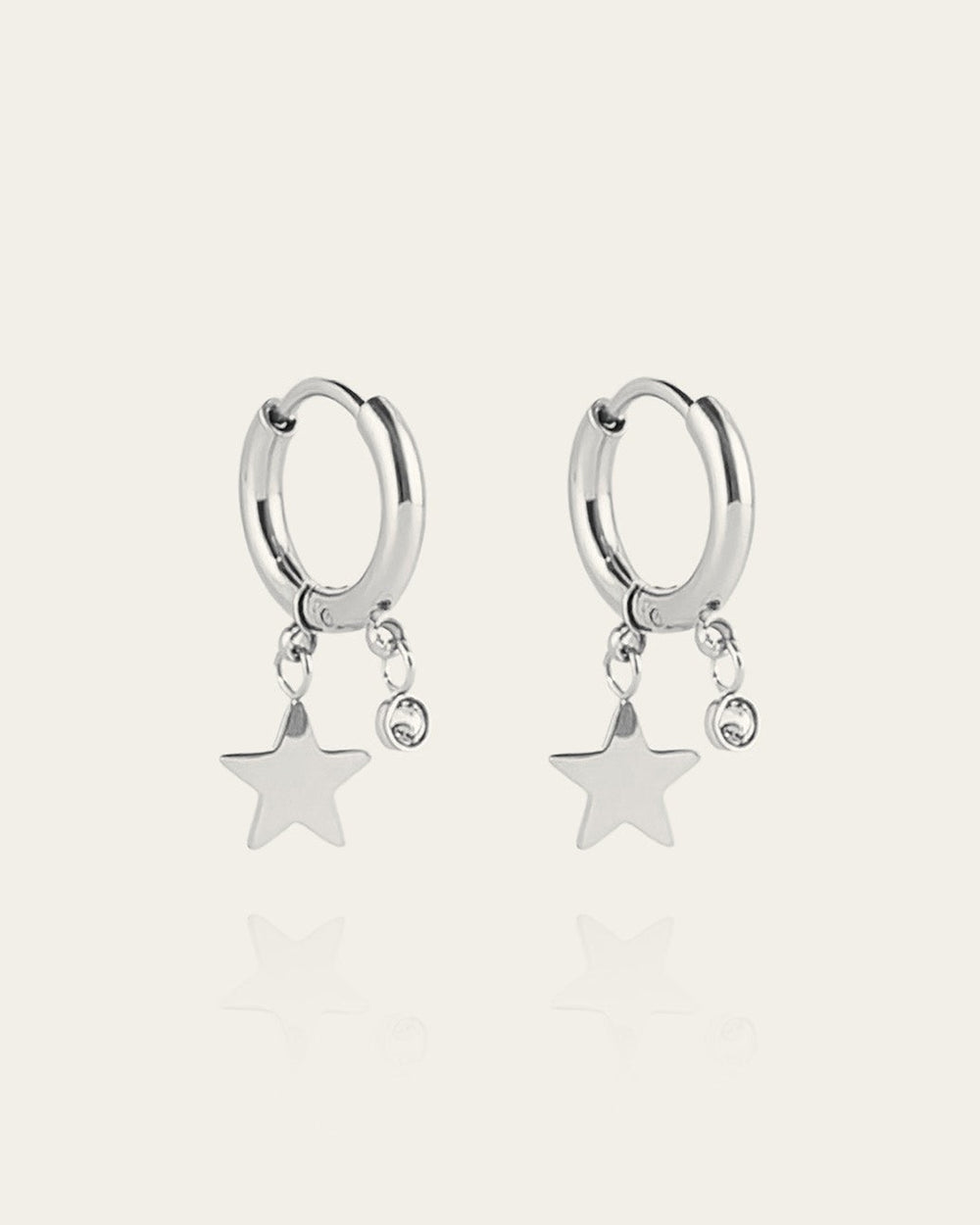 Boucles d'oreilles Lucky Star (Acier)