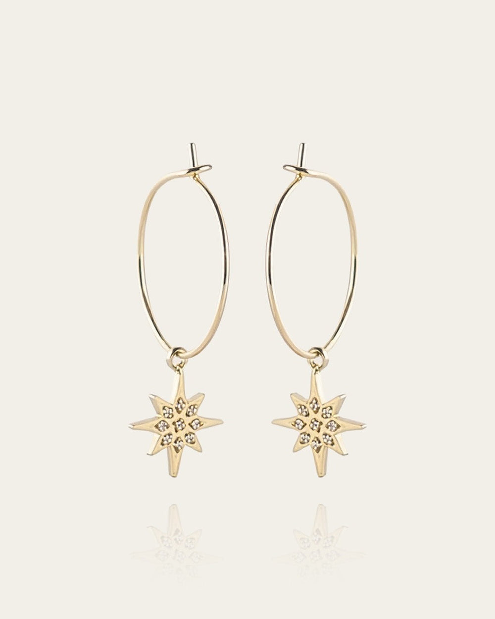 Boucles d'oreilles Magellan (Acier doré)