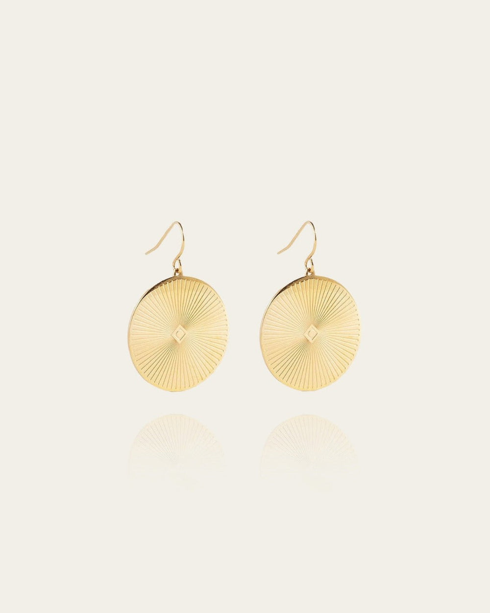 Boucles d'oreilles Ali (Acier doré)