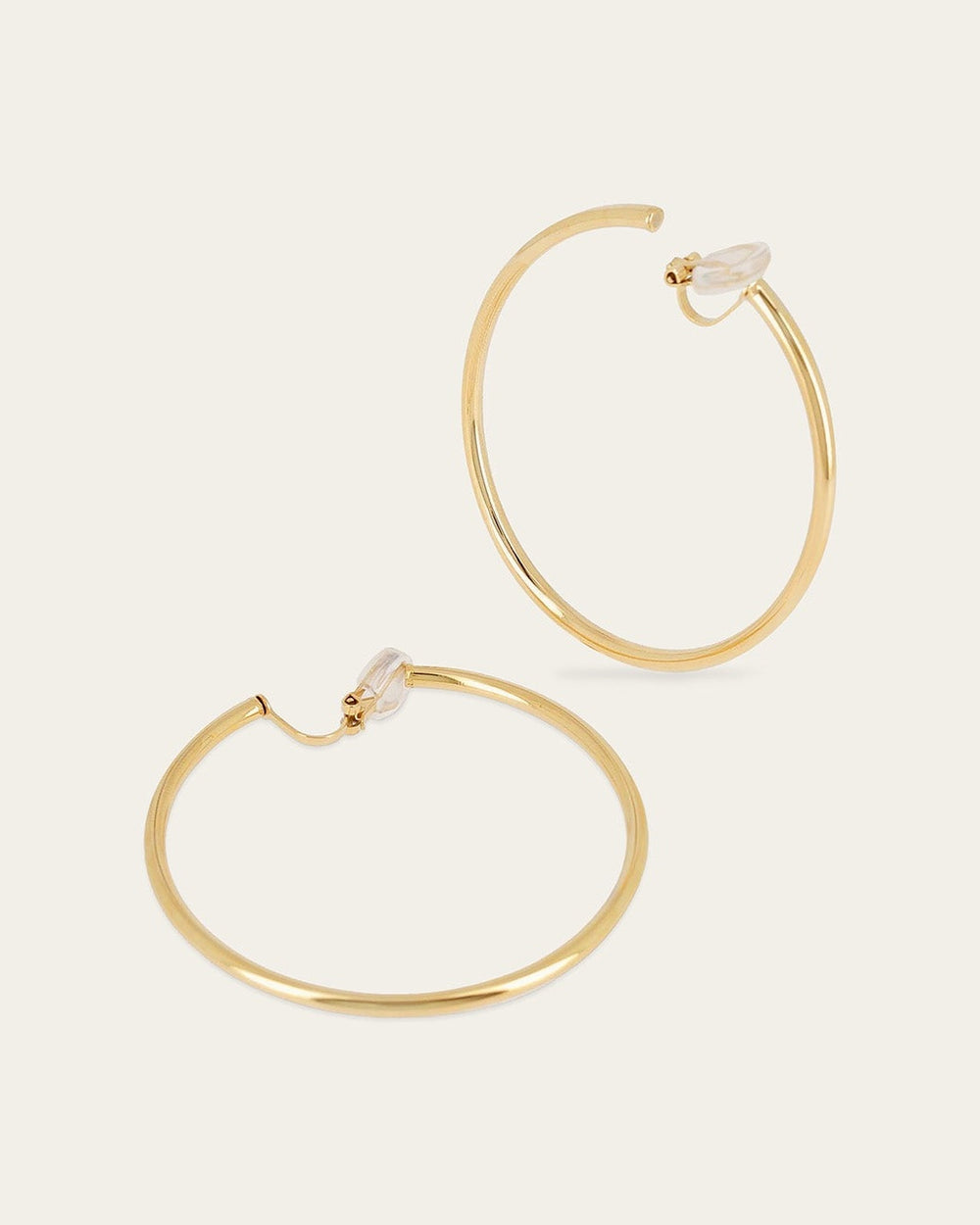 Boucles d'oreilles à clips Calliste (Acier doré)