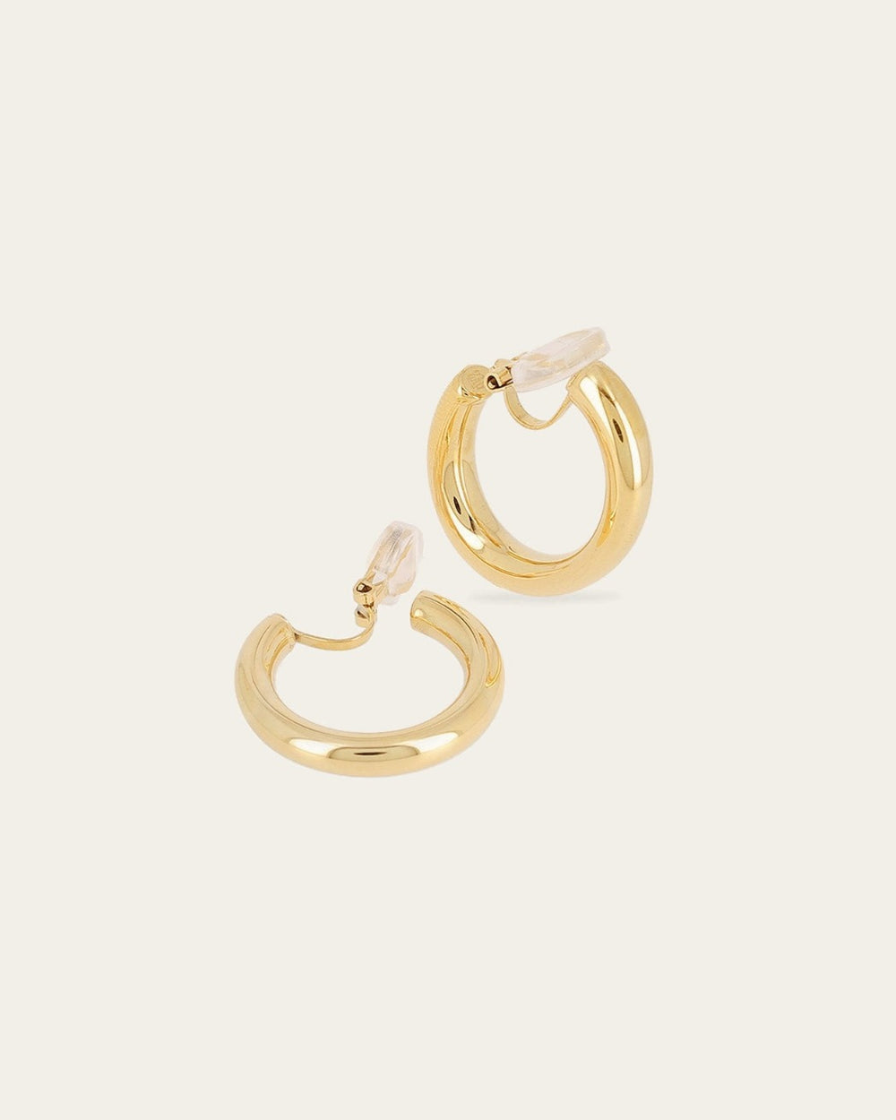 Boucles d'oreilles à clips Bertille (Acier doré)