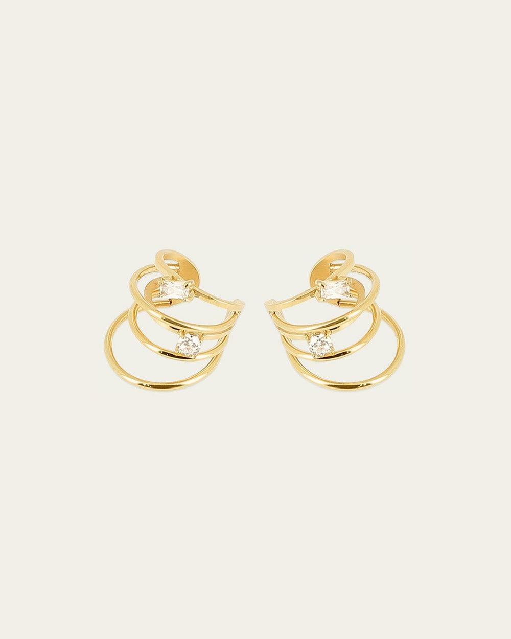 Earcuffs Gabriela (Acier doré)