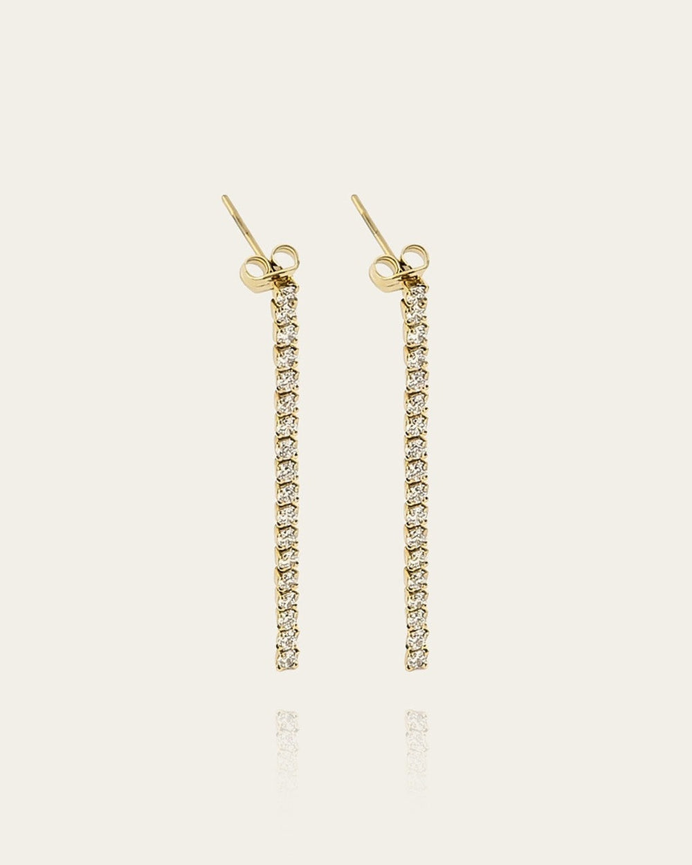 Boucles d'oreilles Jessica (Acier doré)