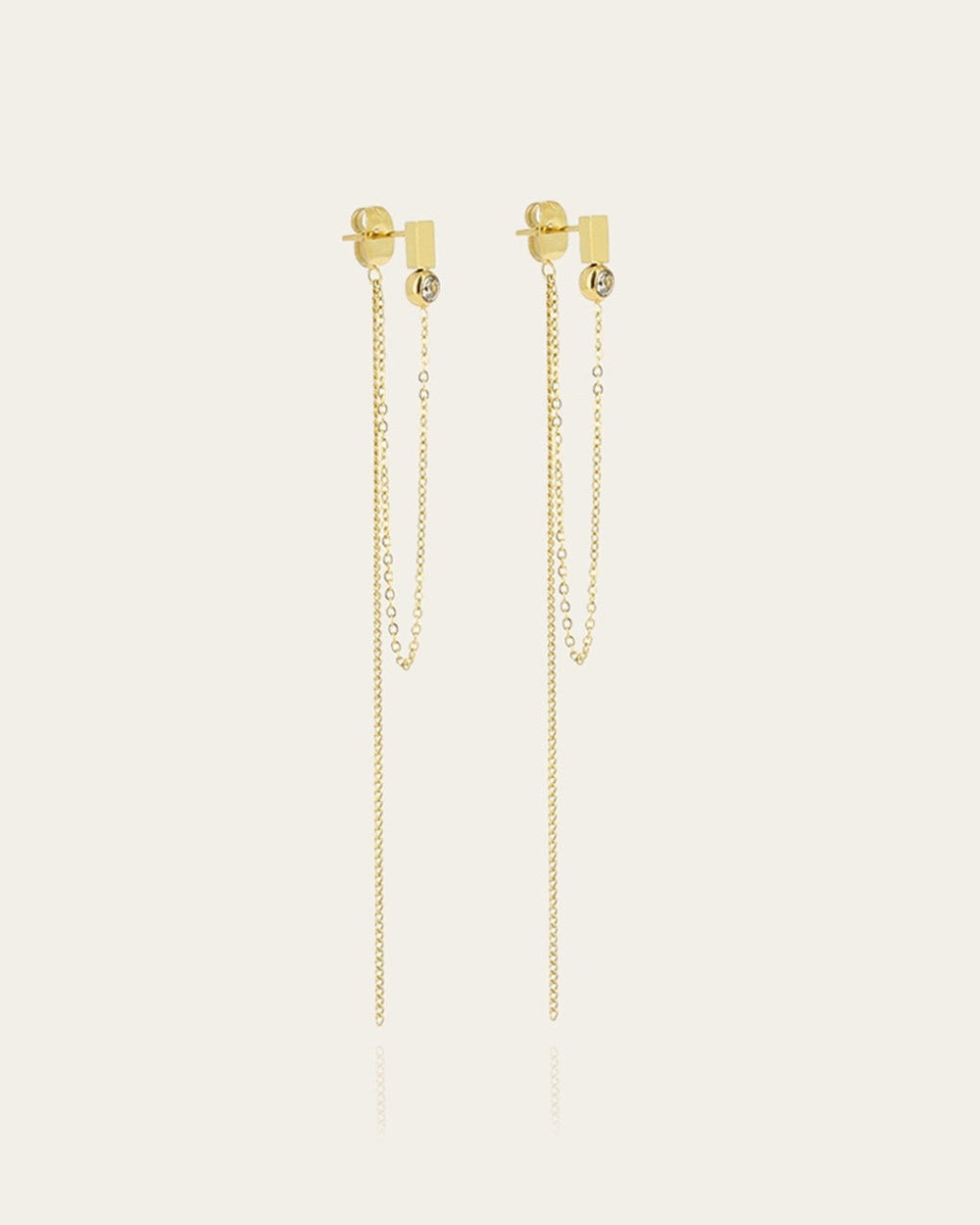 Boucles d'oreilles Siana (Acier doré)