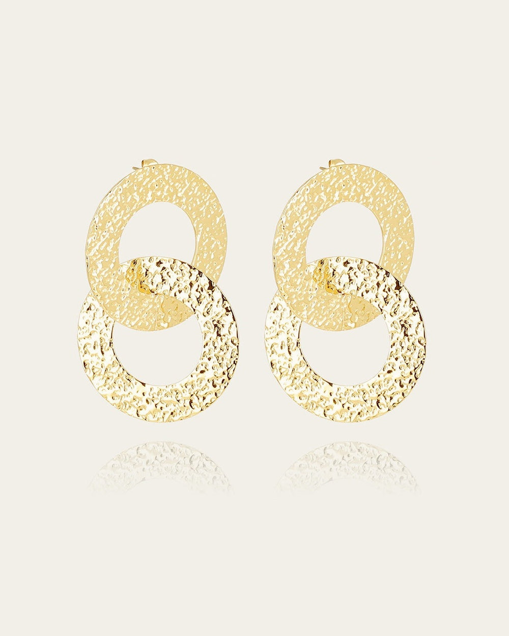 Boucles d'oreilles Aurélie (Acier doré)