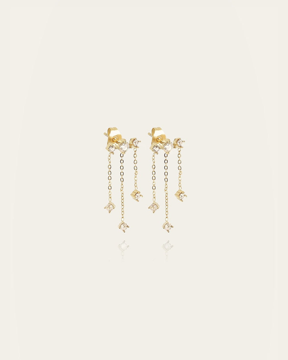 Boucles d'oreilles Finley (Acier doré)