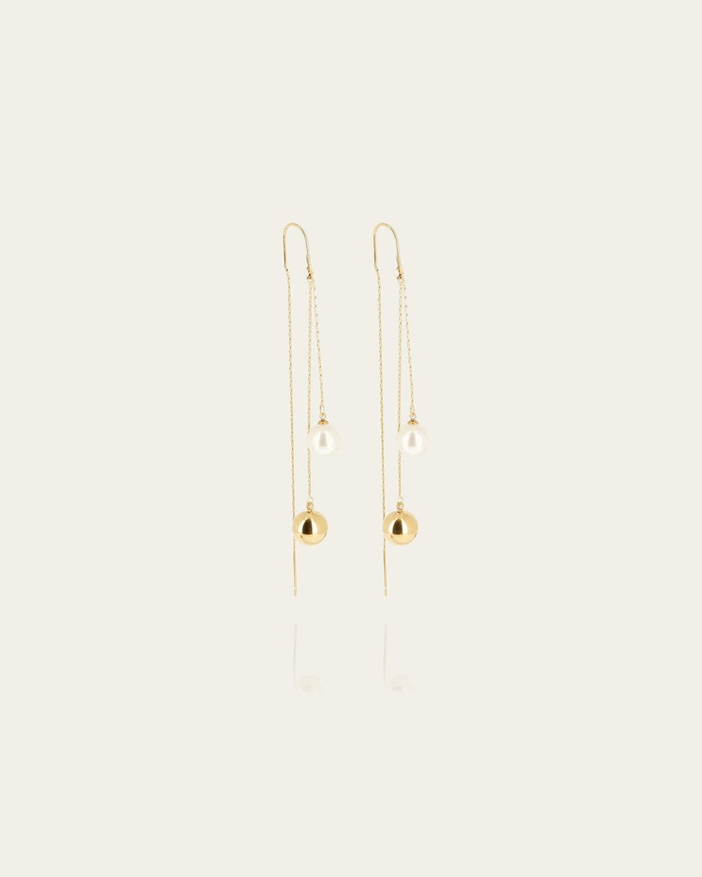 Boucles d'oreilles Darie (Acier doré)