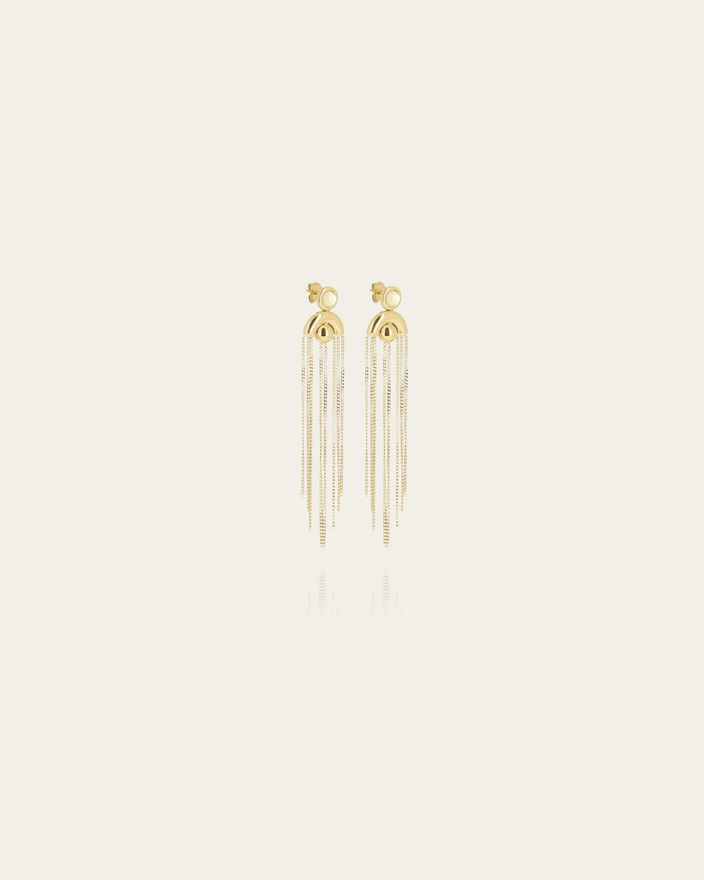 Boucles d'oreilles Keny (Acier doré)