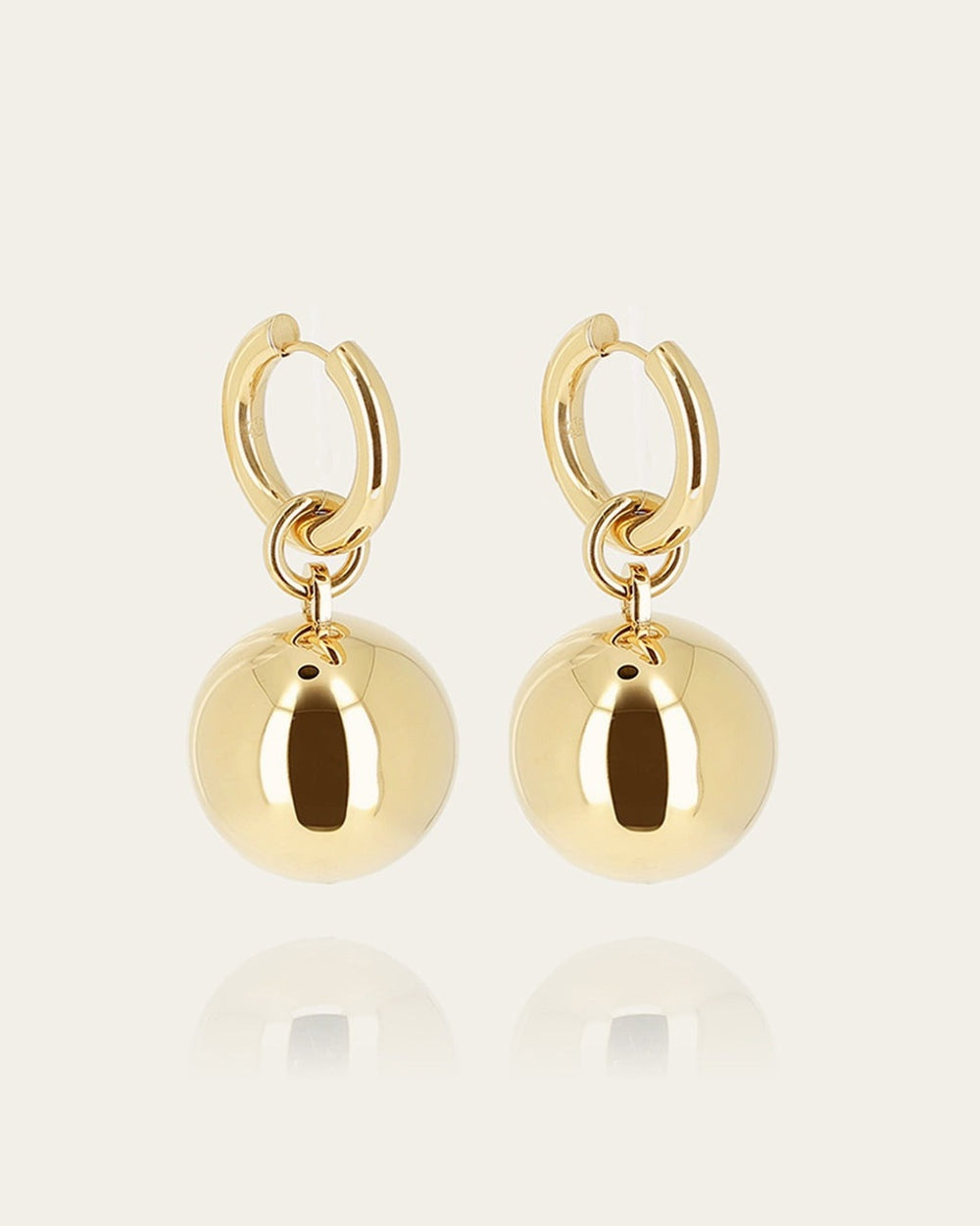 Boucles d'oreilles Nectar (Acier doré)
