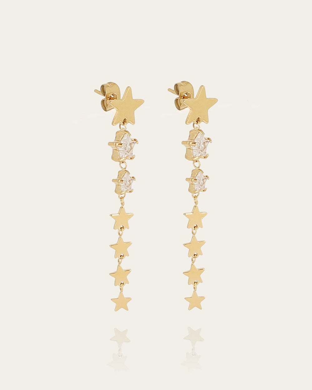 Boucles d'oreilles Akiva (Acier doré)