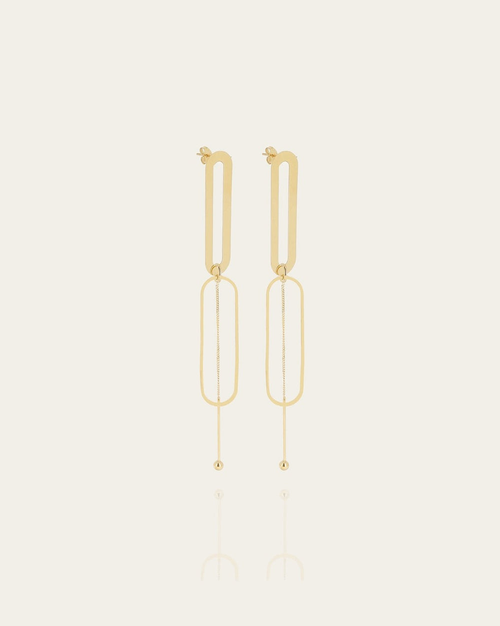 Boucles d'oreilles Rebel (Acier doré)
