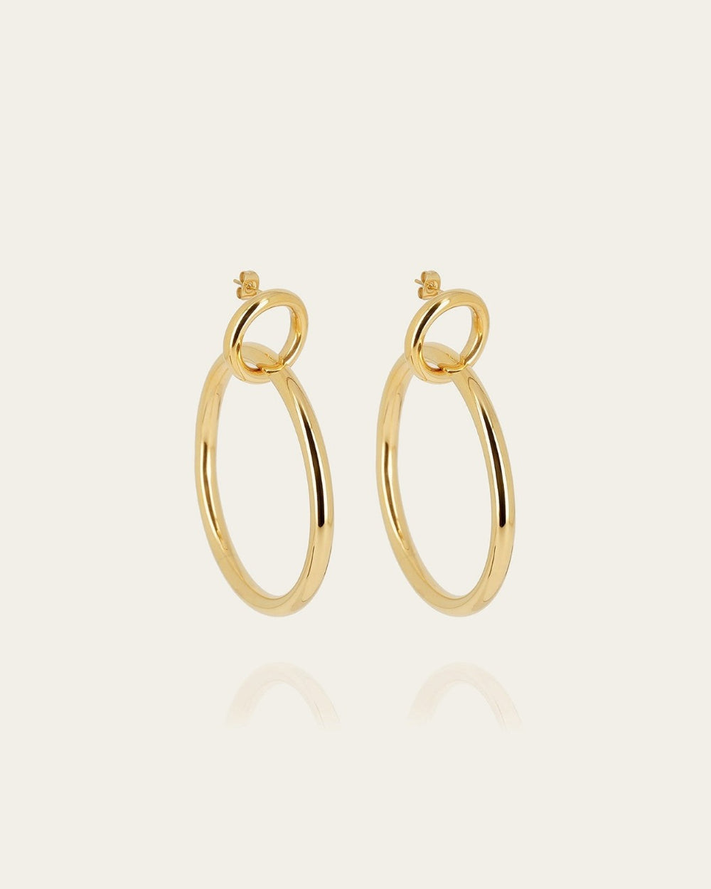 Boucles d'oreilles Adiga (Acier doré)