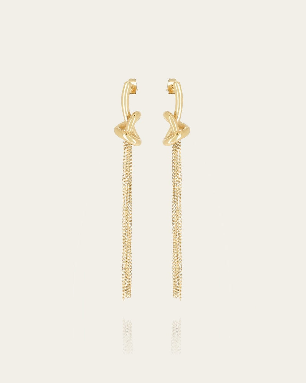 Boucles d'oreilles Savina (Acier doré)