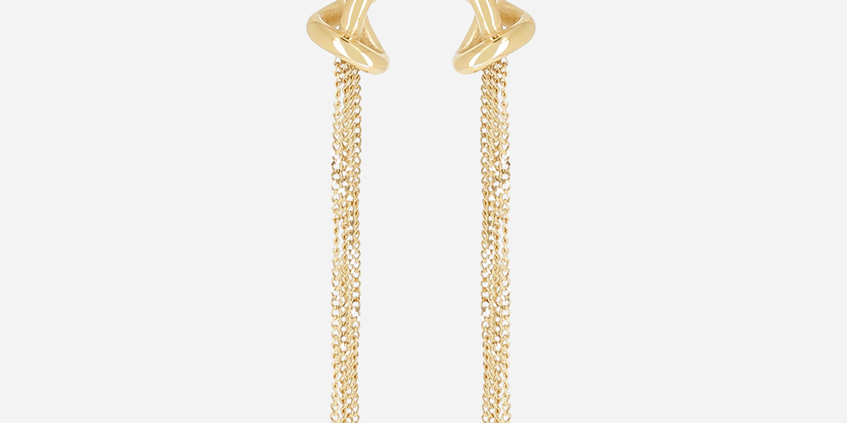 Boucles d'oreilles Savina (Acier doré)