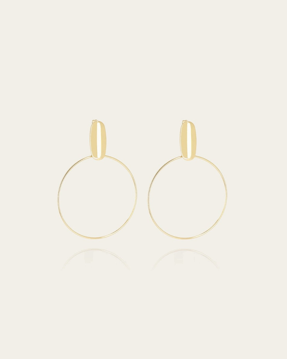 Boucles d'oreilles Brittany (Acier doré)