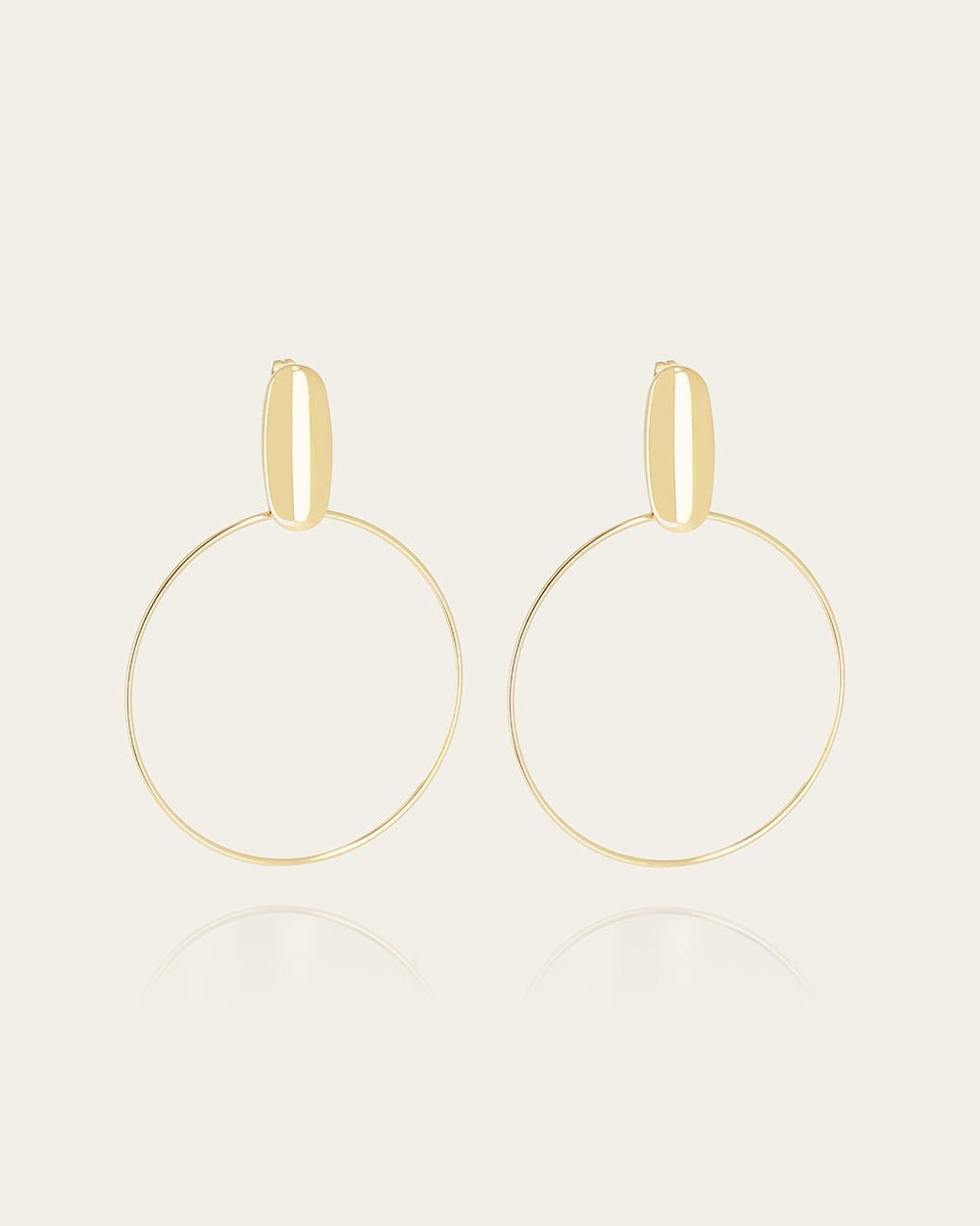 Boucles d'oreilles Brittany (Acier doré)