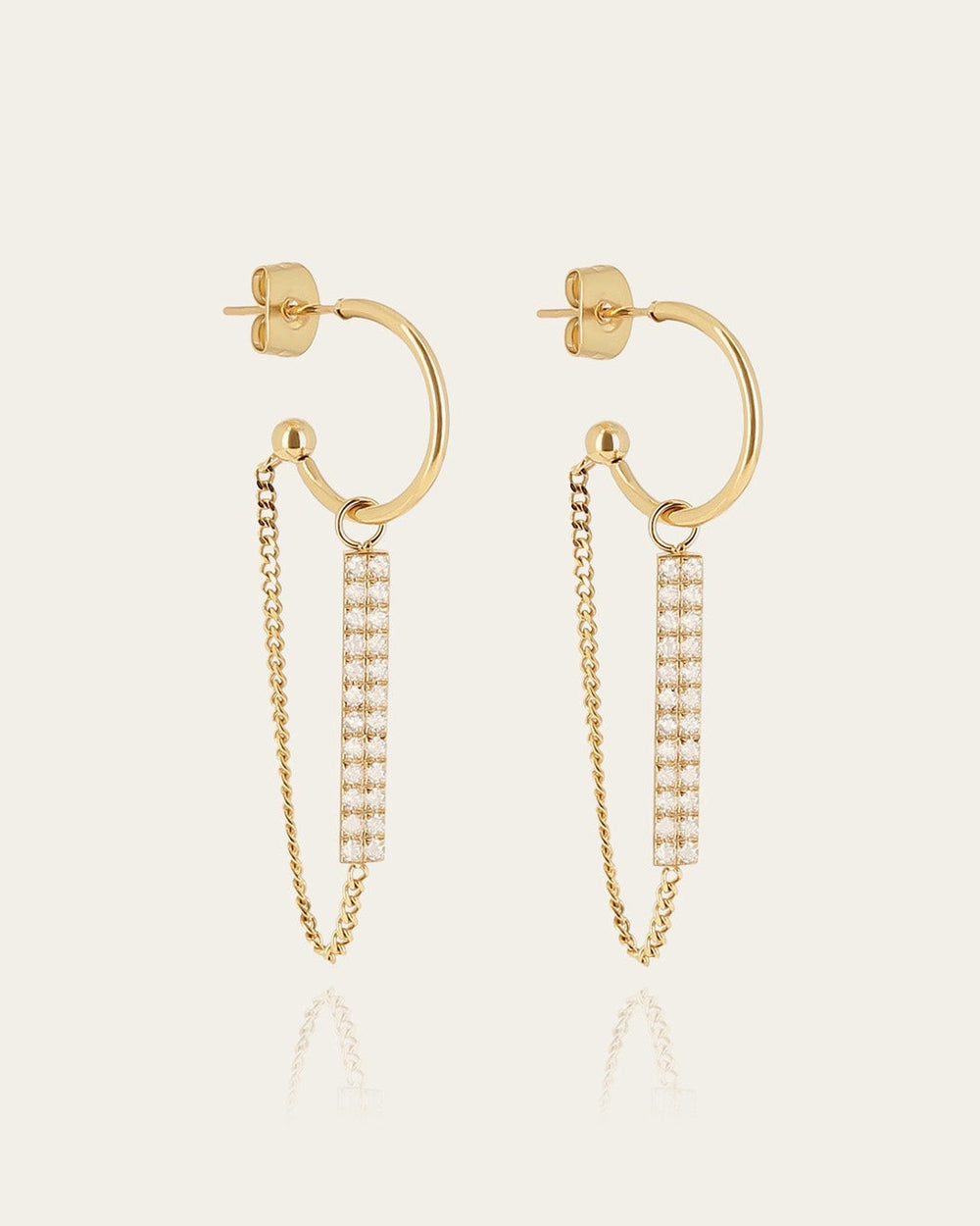 Boucles d'oreilles Cinzio (Acier doré)
