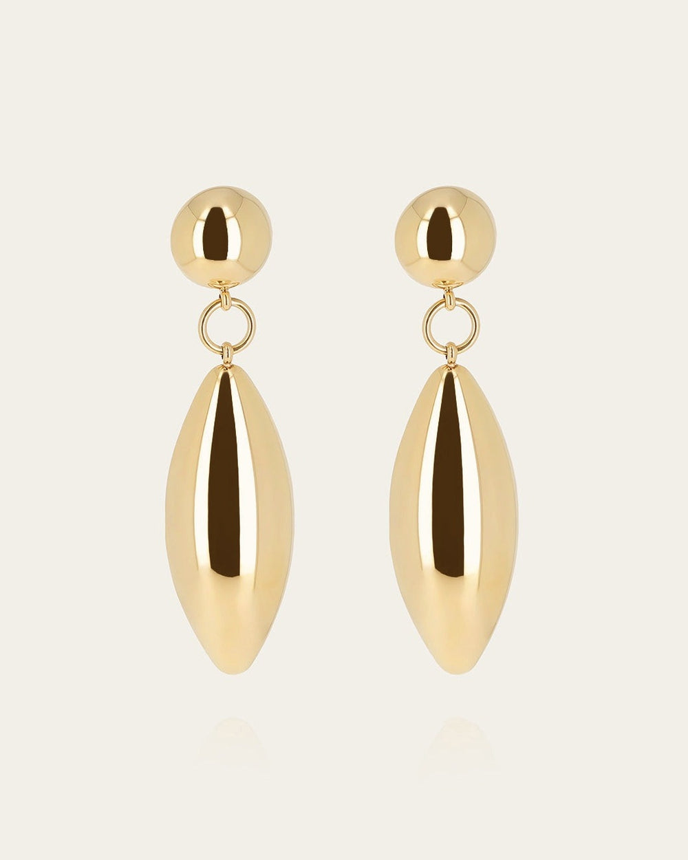 Boucles d'oreilles Velio (Acier doré)