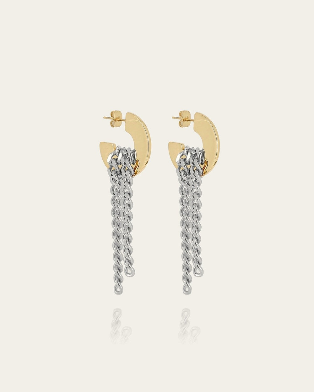 Boucles d'oreilles Eclipse (Acier mix)