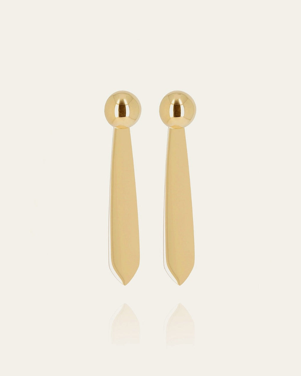 Boucles d'oreilles Carter (Acier doré)