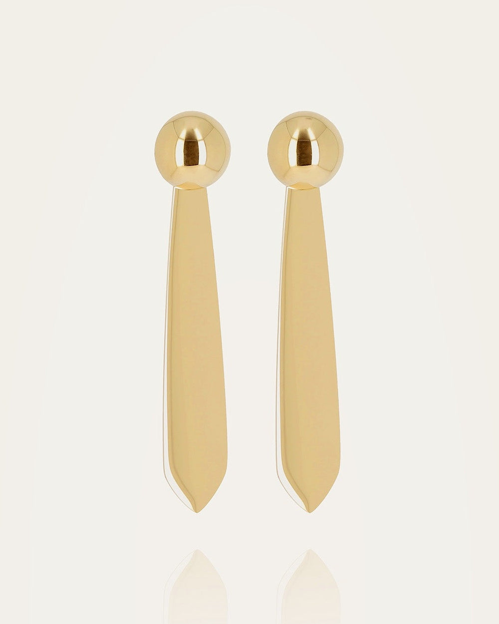 Boucles d'oreilles Carter (Acier doré)
