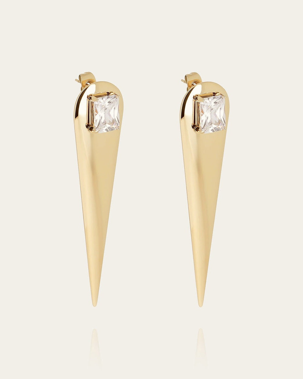 Boucles d'oreilles Phileas (Acier doré)