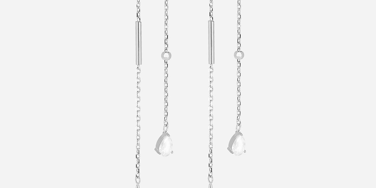 Boucles d'oreilles Orlya (Acier)