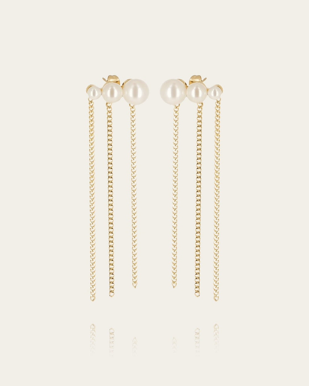 Boucles d'oreilles Tellus (Acier doré)