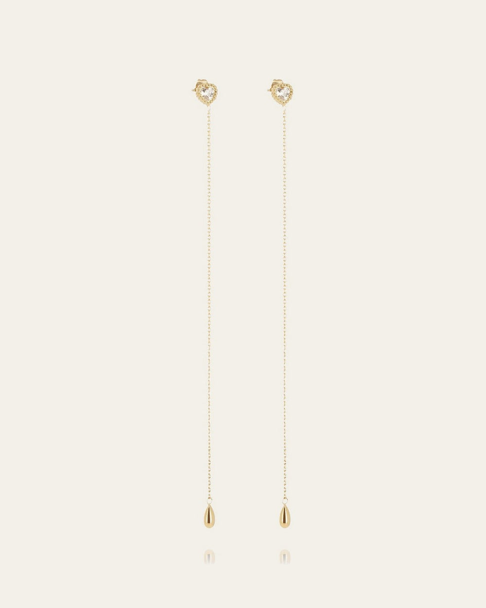 Boucles d'oreilles Halley (Acier doré)