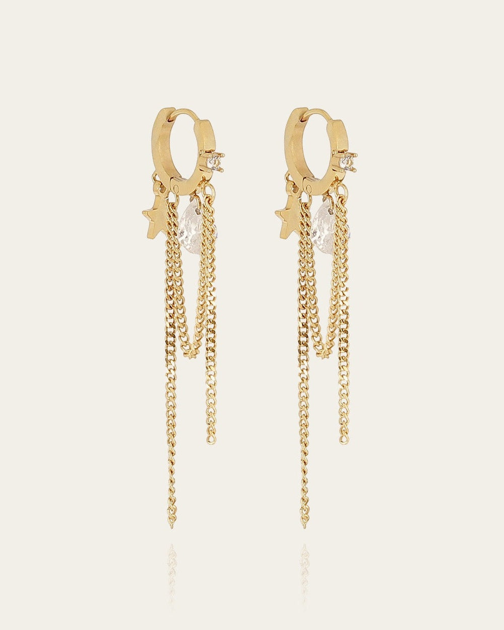 Boucles d'oreilles Bitonto (Acier doré)