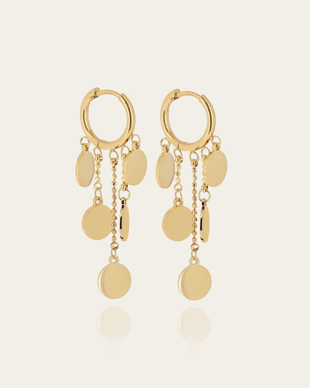 Boucles d'oreilles Corato (Acier doré)