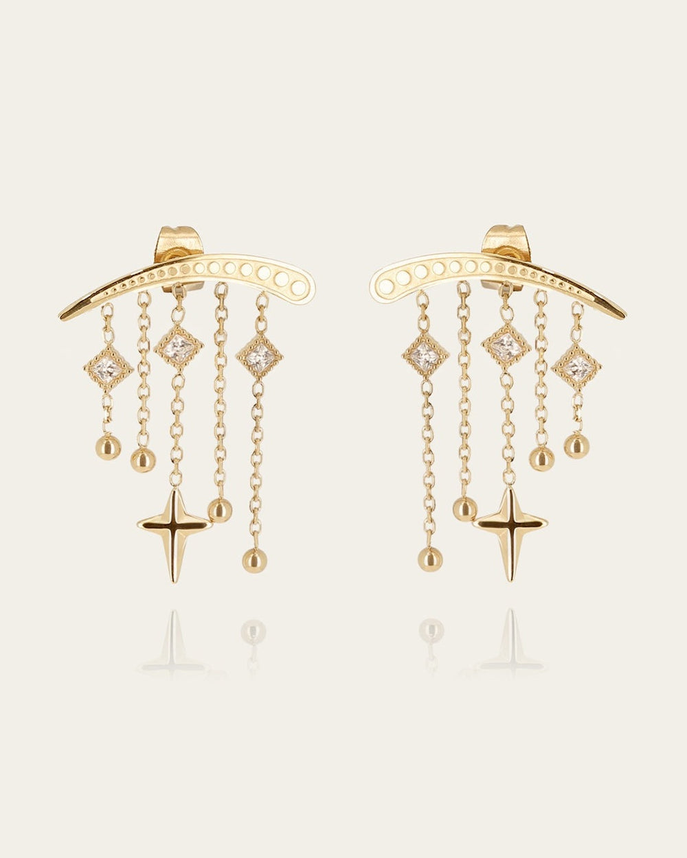 Cutro Earrings (Gold-plated steel)