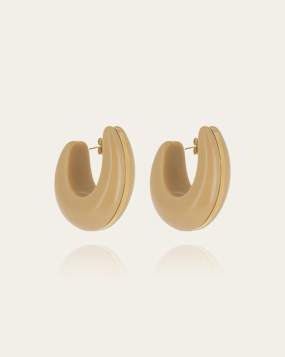 Chamarel Earrings(Gold-plated steel)