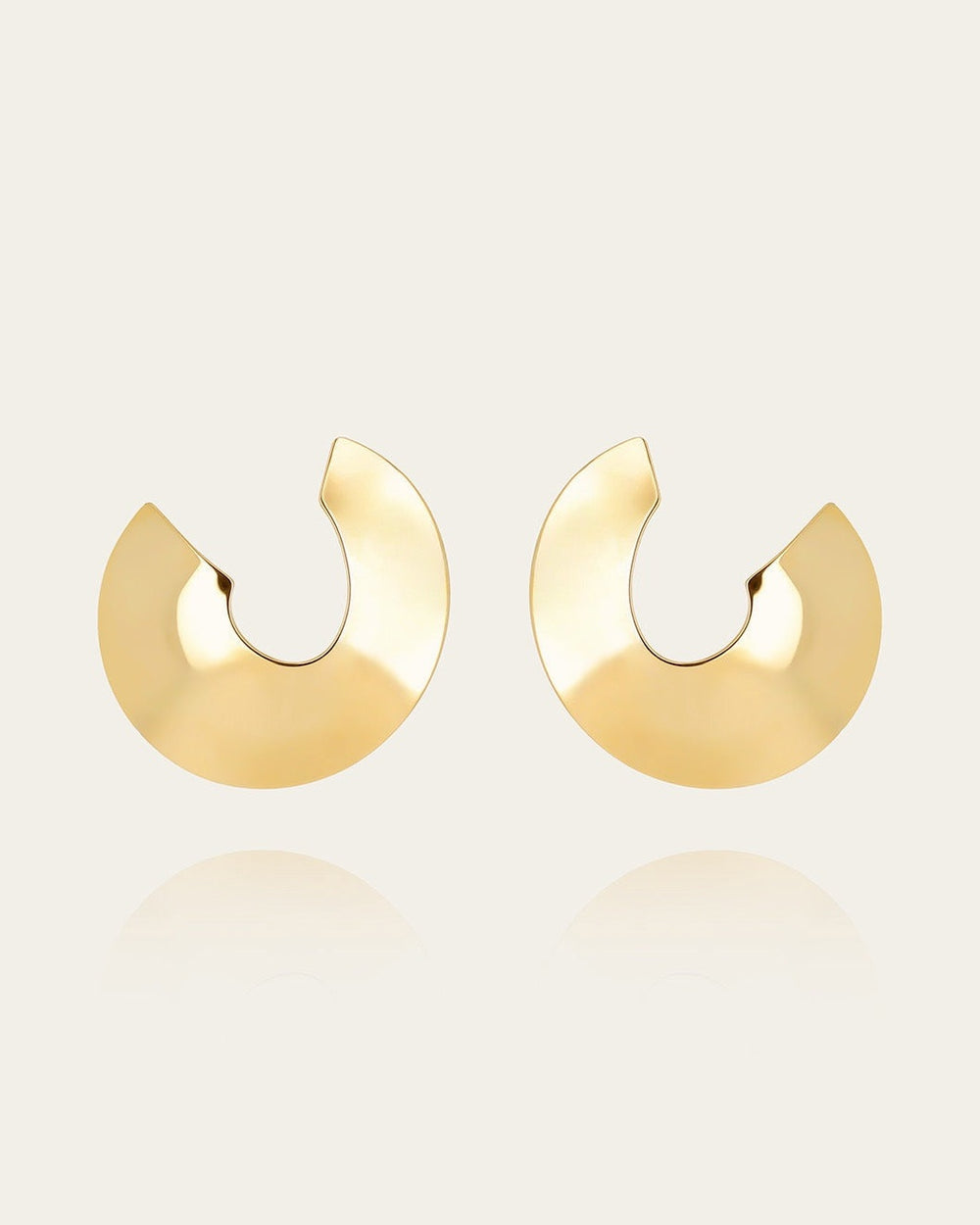 Boucles d'oreilles Albuq (Acier doré)