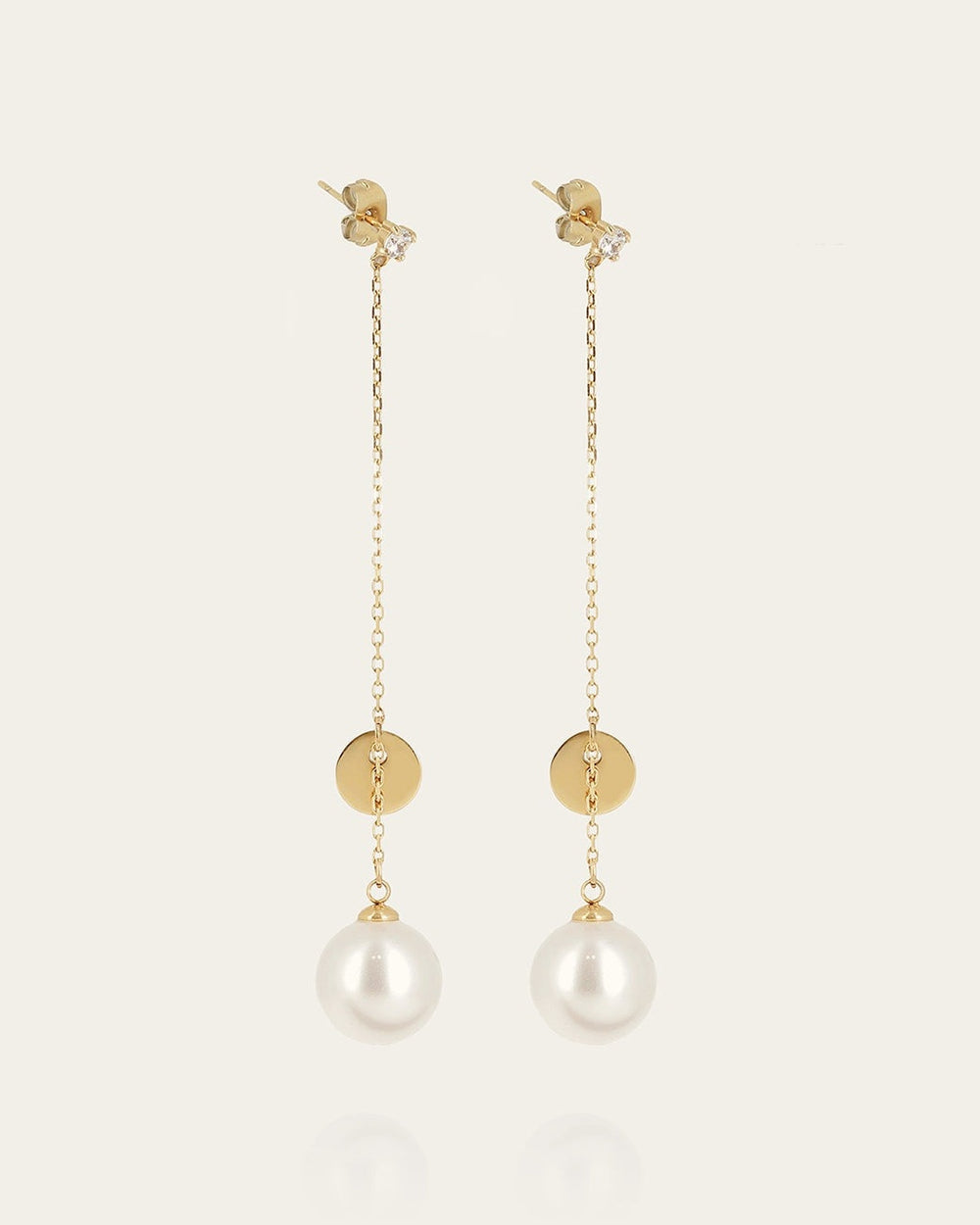 Boucles d'oreilles Zénith (Acier doré)