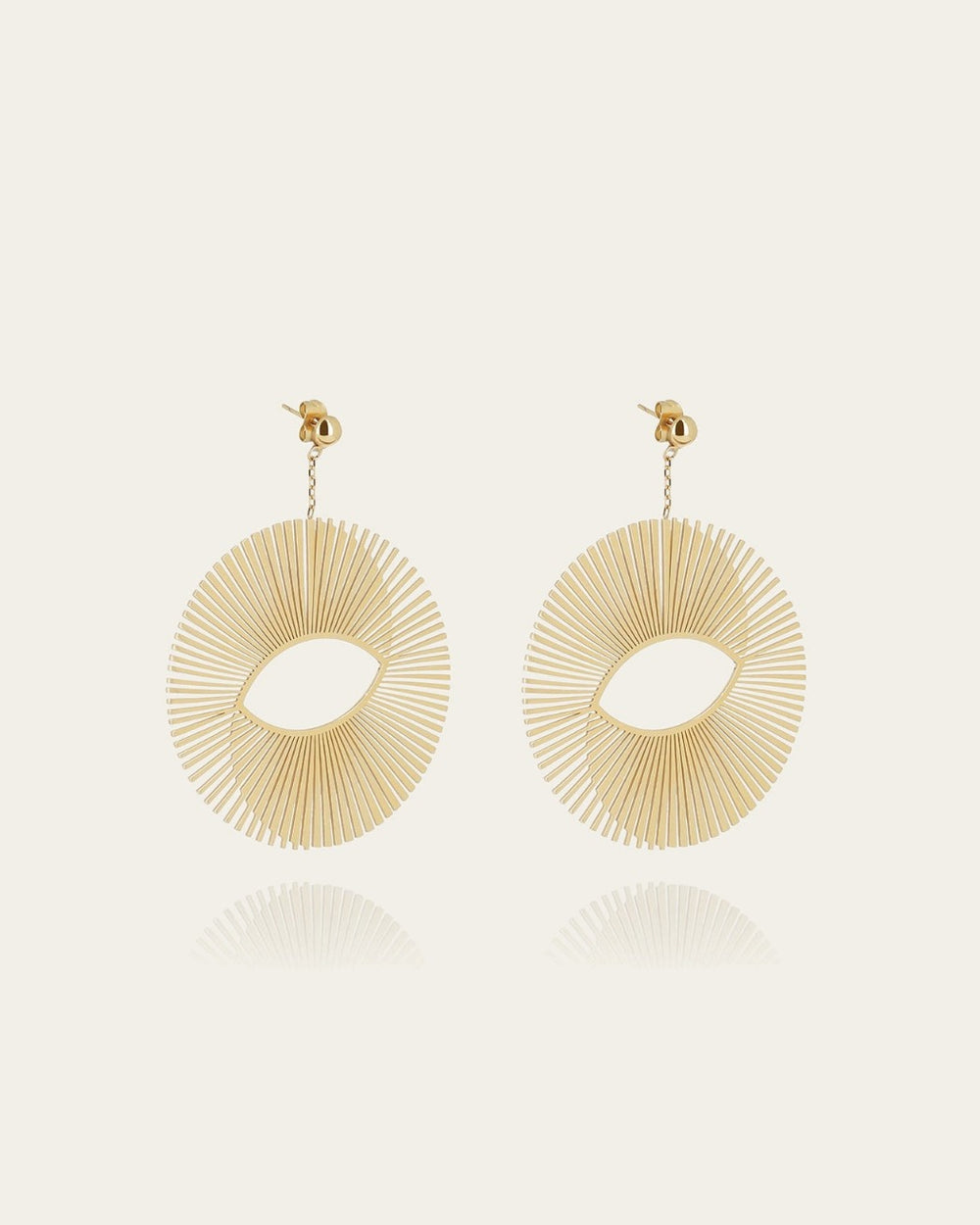 Boucles d'oreilles Lucina (Acier doré)