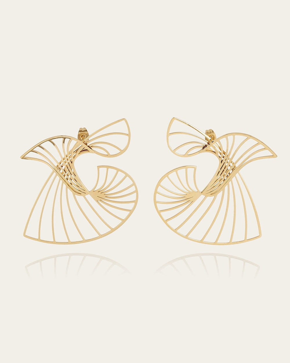 Boucles d'oreilles Auralis (Acier doré)