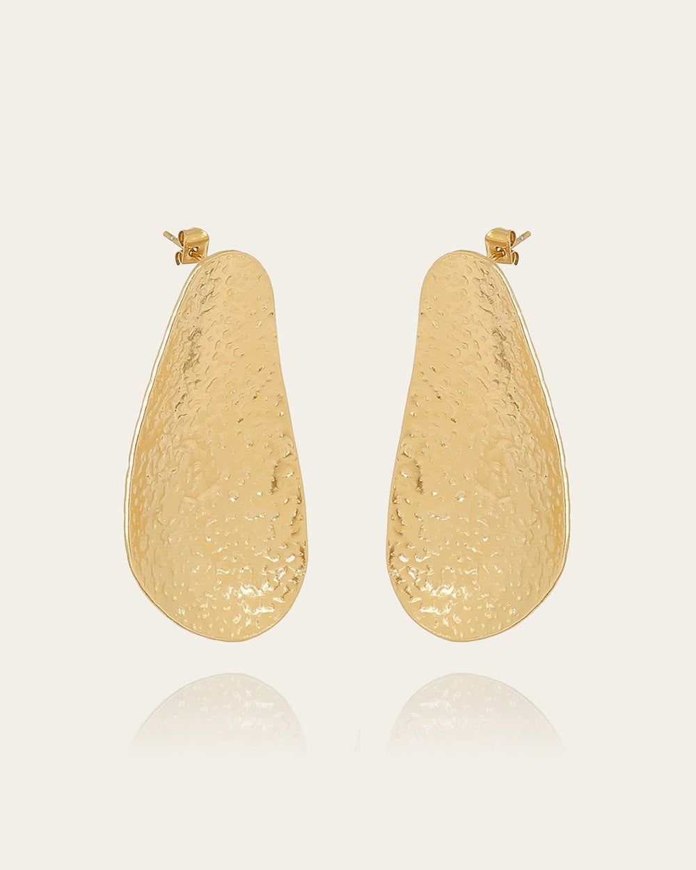 Boucles d'oreilles Pear (Acier doré)