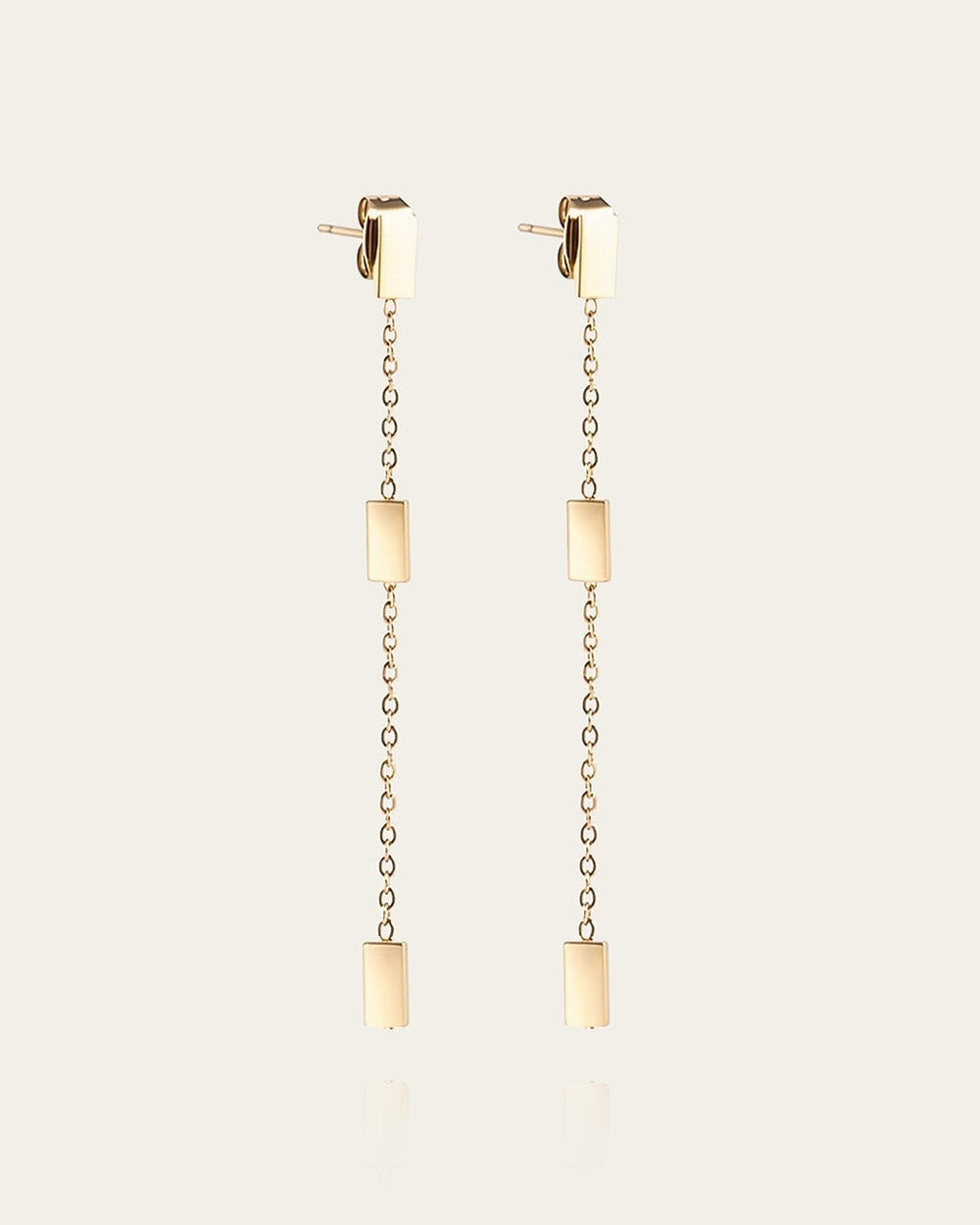 Boucles d'oreilles Miko (Acier doré)