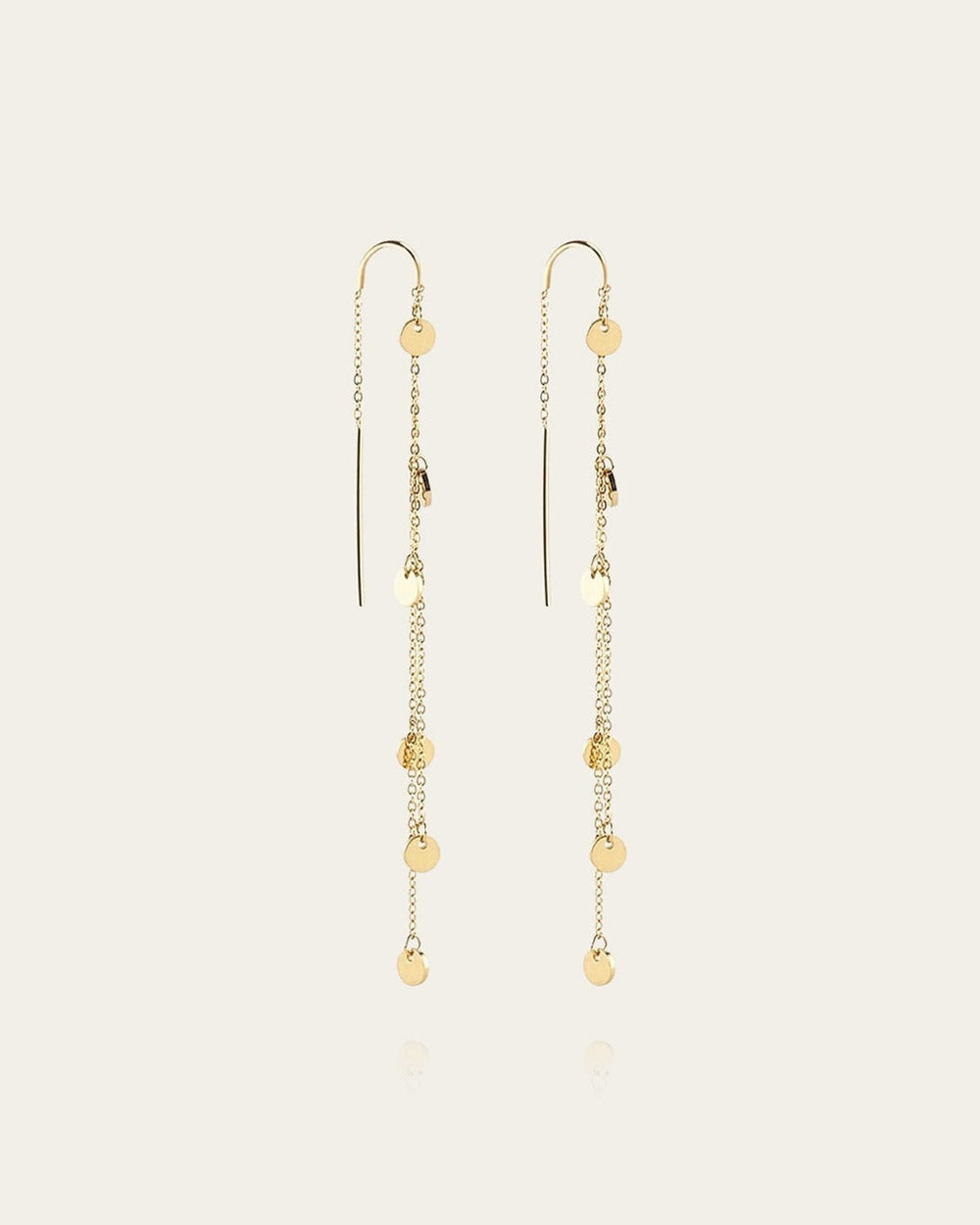 Boucles d'oreilles Confettis (Acier doré)