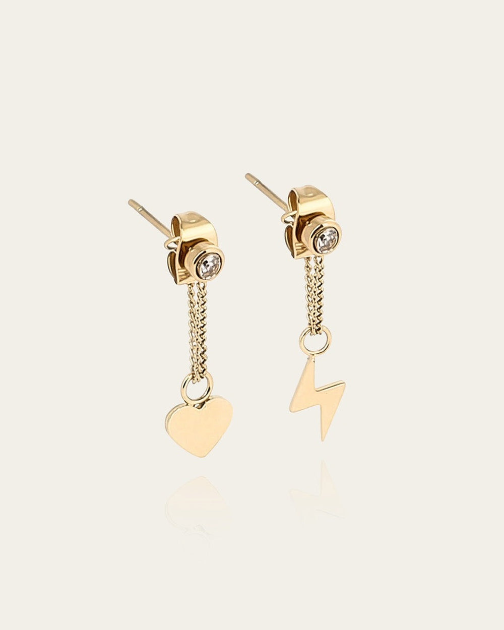 Boucles d'oreilles Roma (Acier doré)