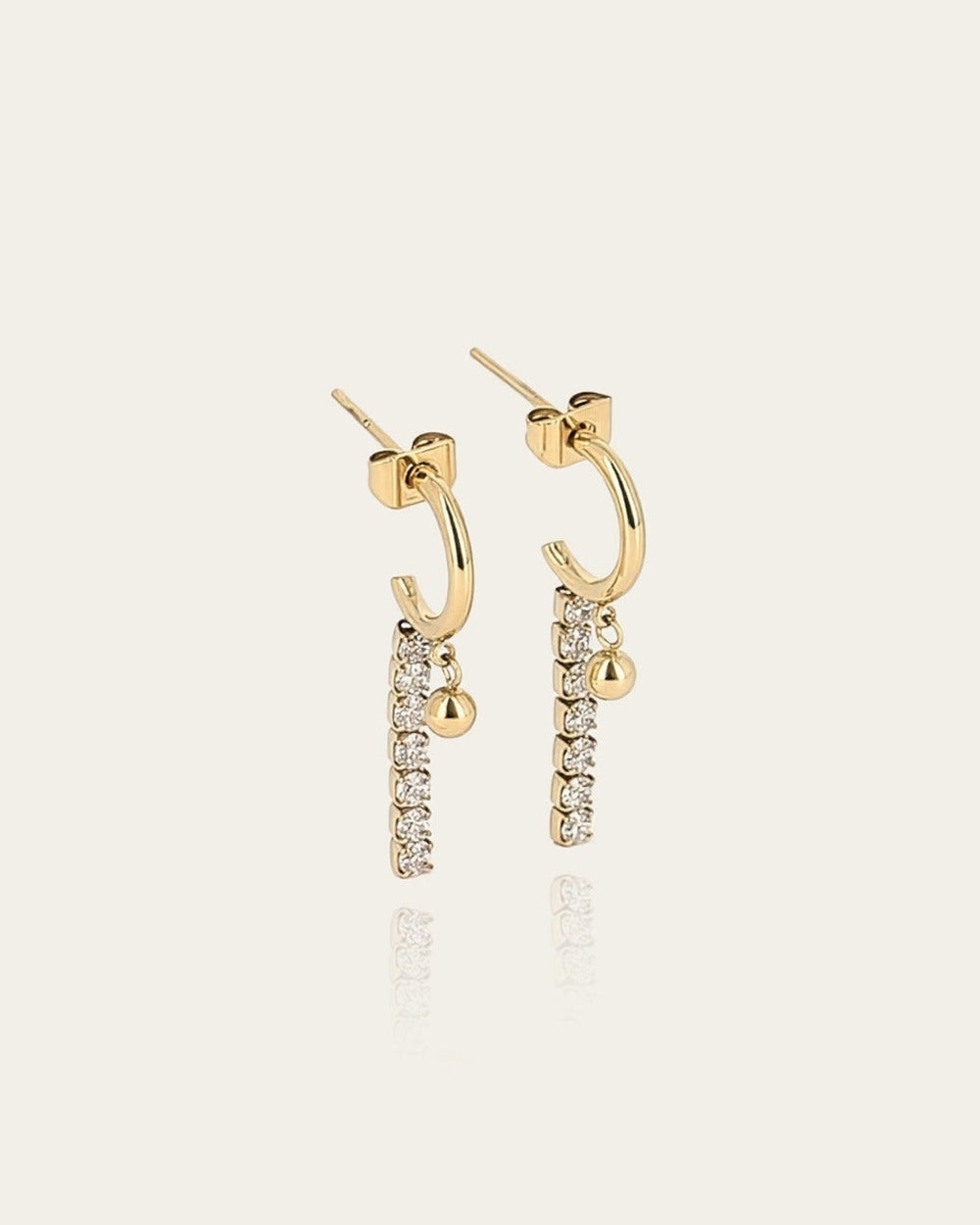 Simone Earrings (Gold-plated steel)