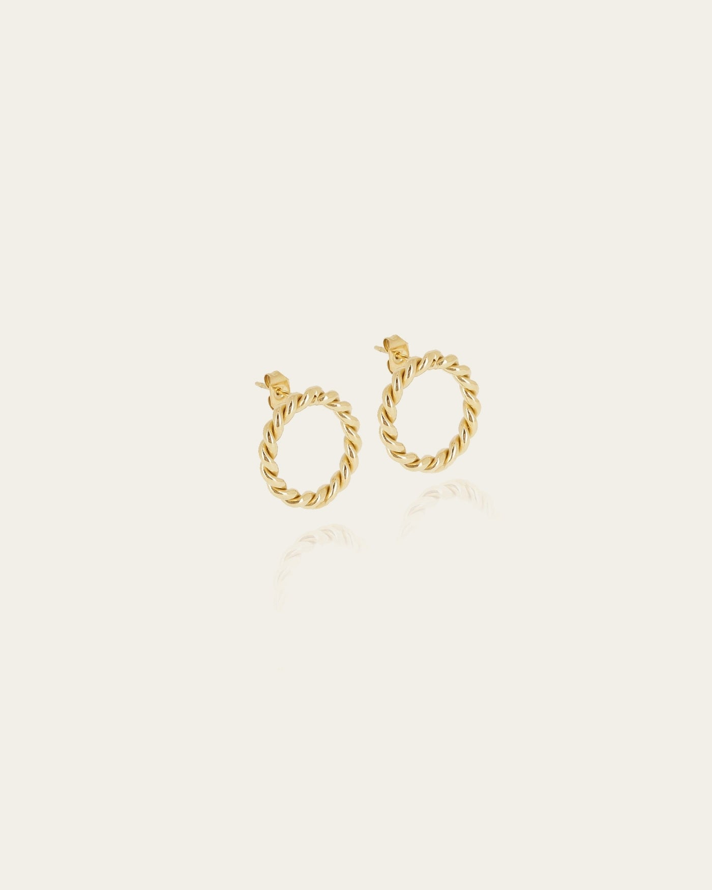 Boucles d'oreilles Aida (Acier doré)