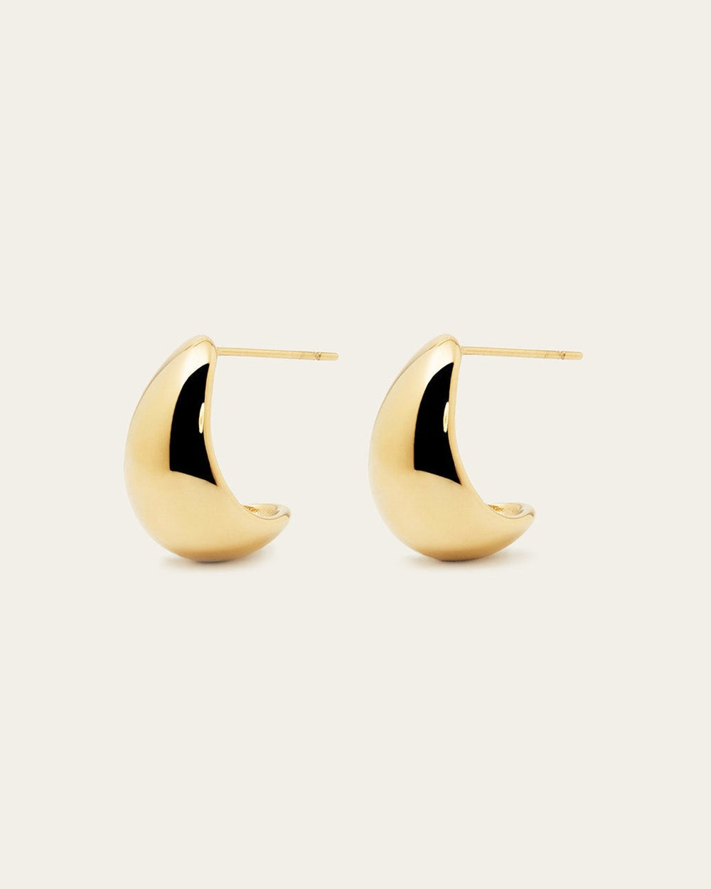 Boucles d'oreilles Emmy (Acier doré)