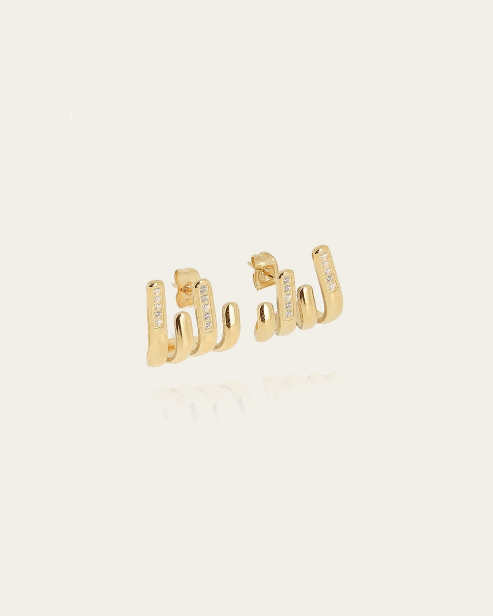 Stevia Earrings (Gold-plated Steel)